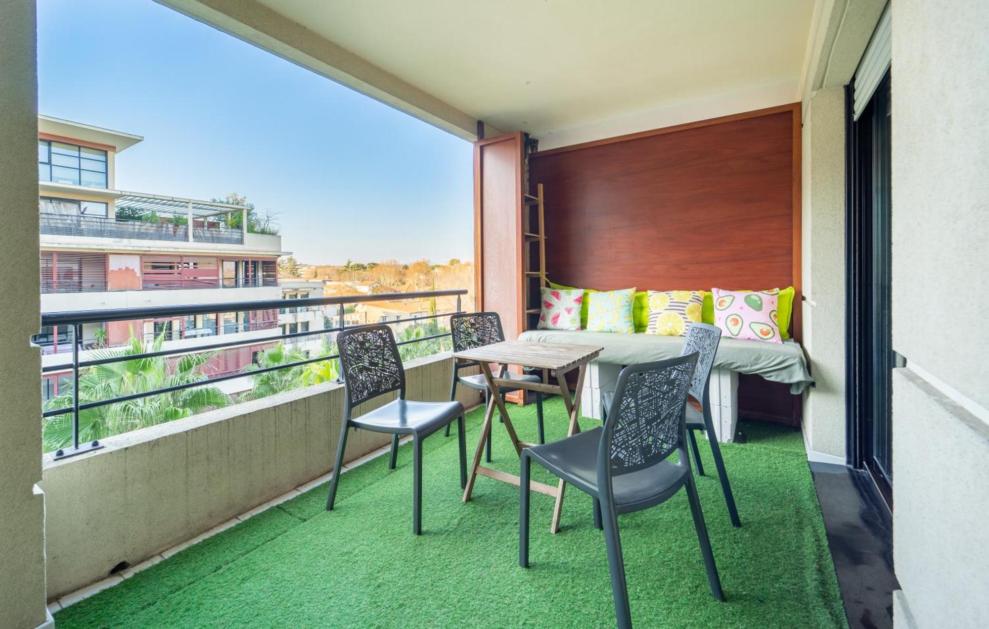 Le Dory - Spacieux, Climatisation, Terrasse & Parking Montpellier Exteriör bild